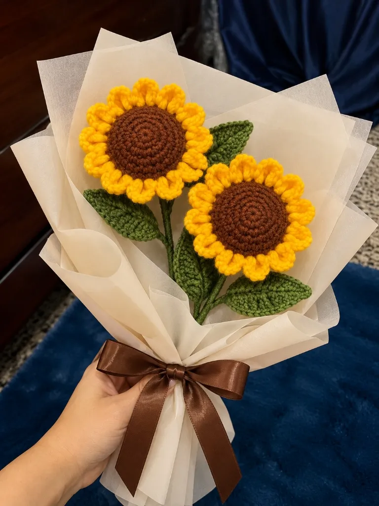 Golden Sunflower Duo Bouquet