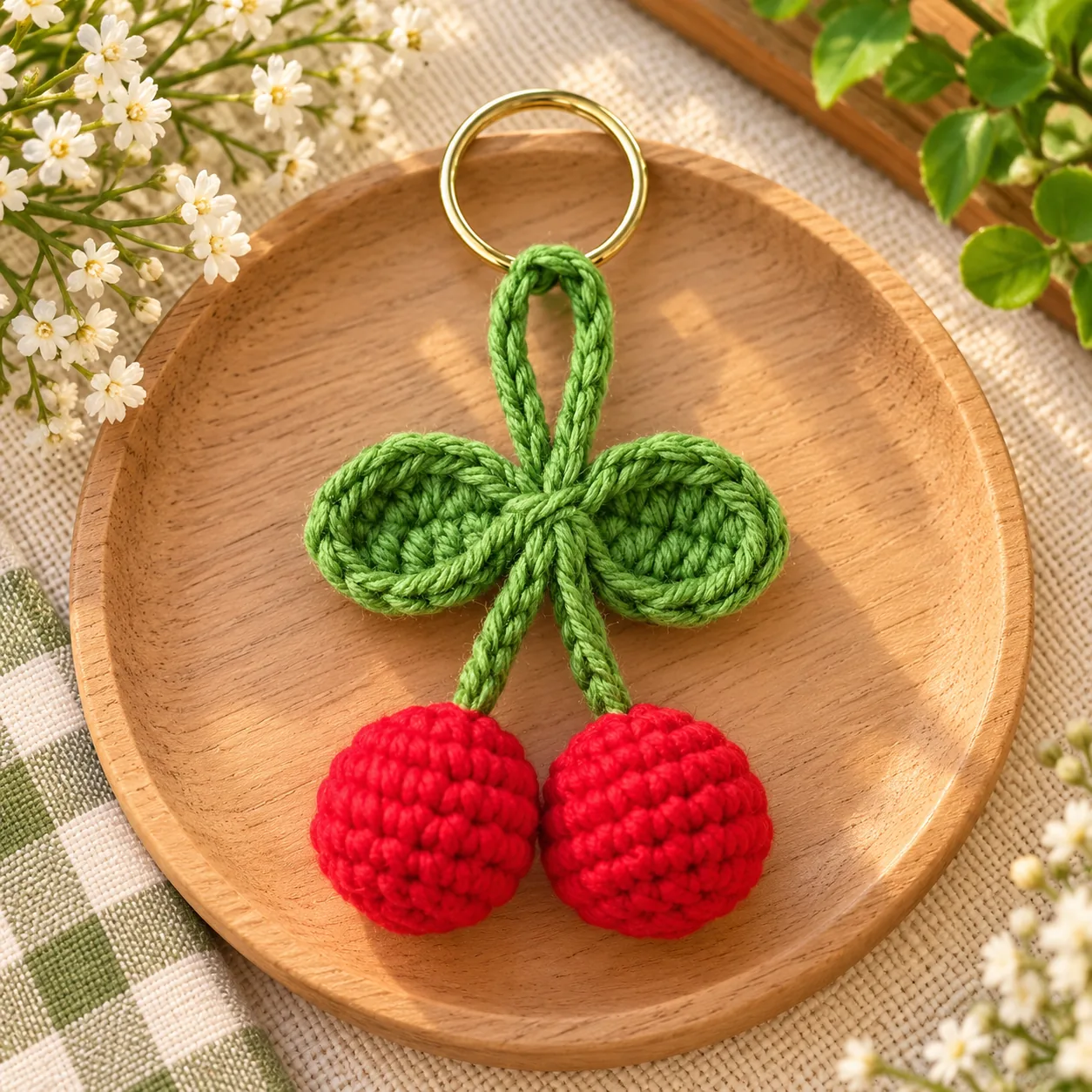 Cherry Keychain