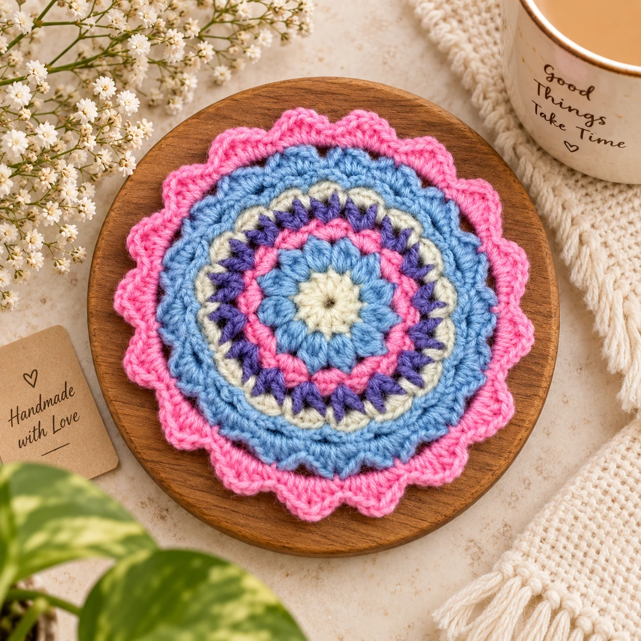 Scalloped Bloom Coaster