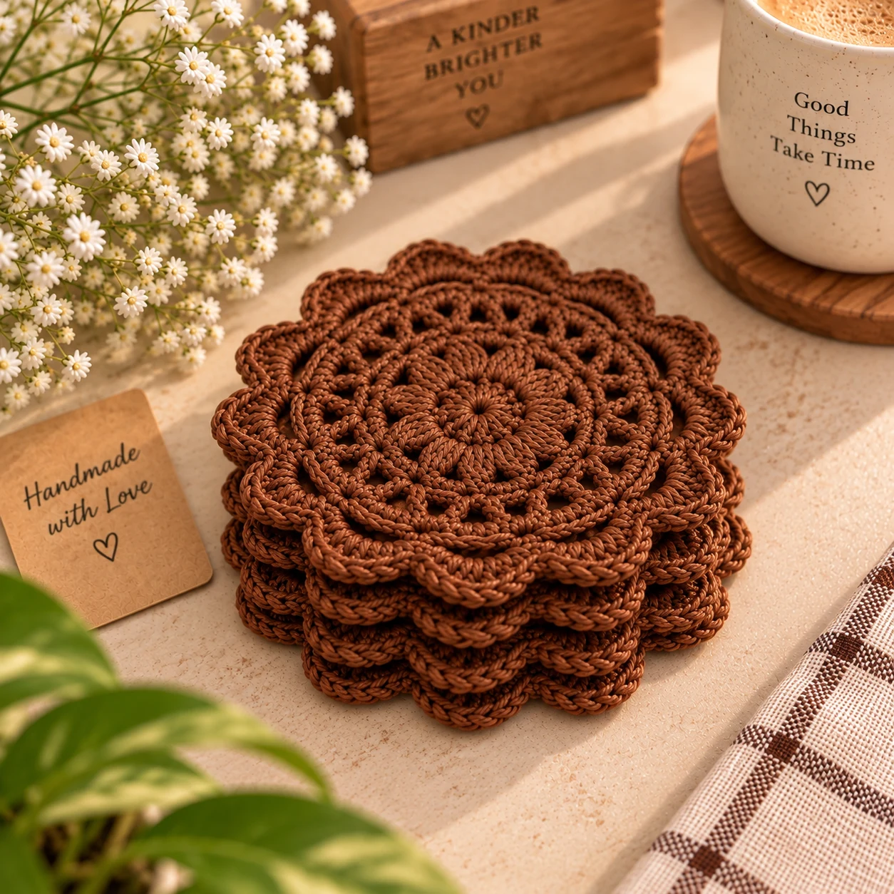 Crochet Coaster Plate
