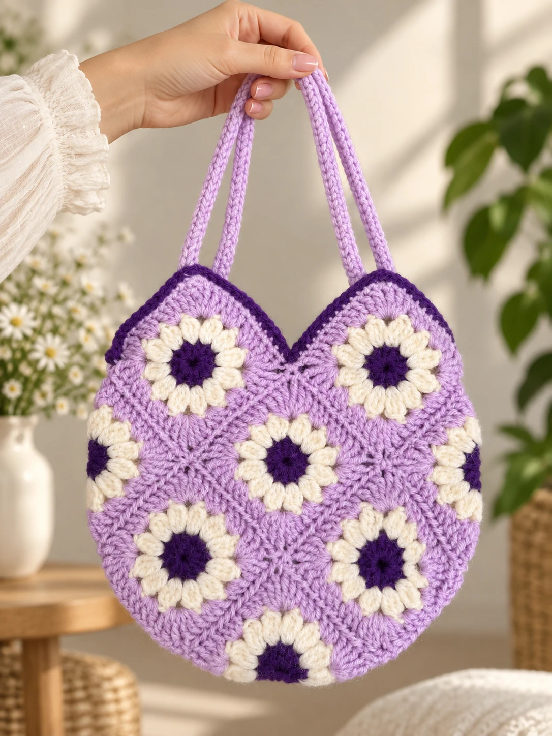 Daisy Flower Tote