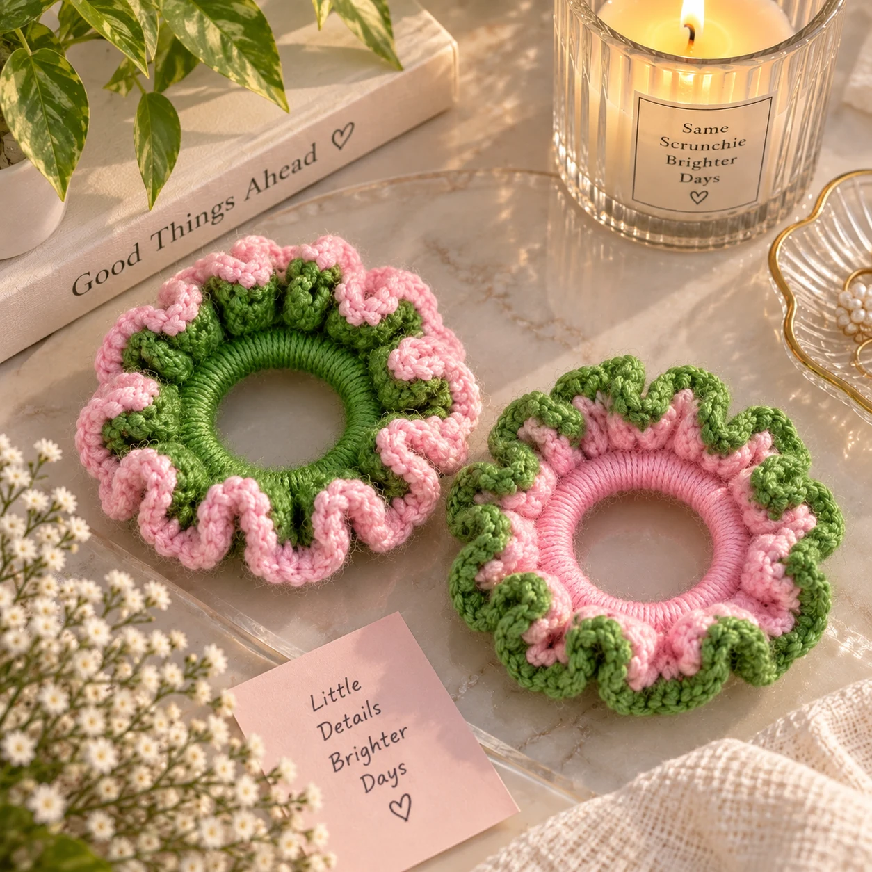 Two-Tone Scrunchie