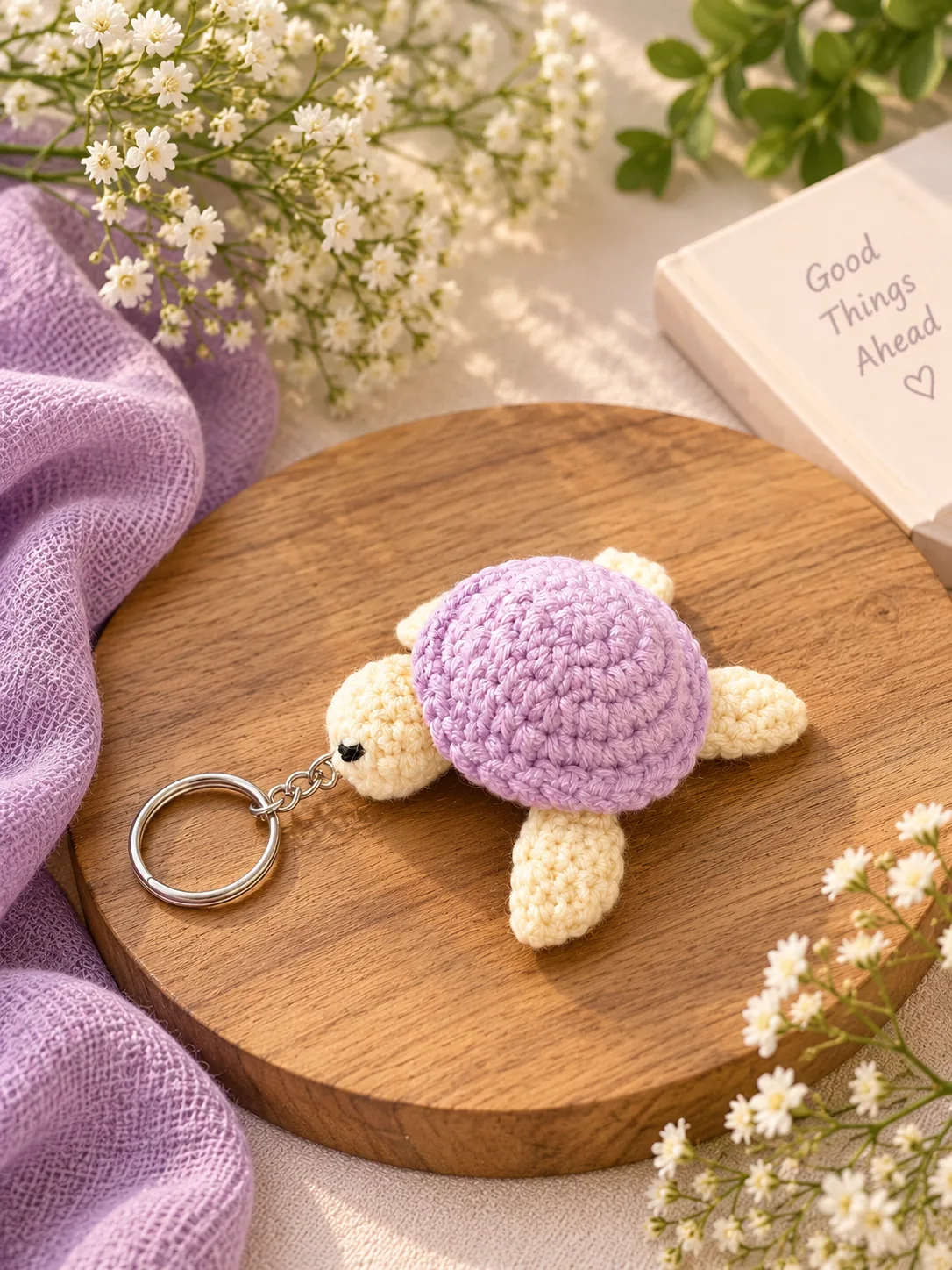 Tortoise Keychain